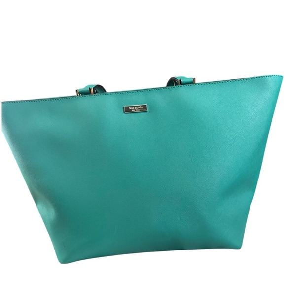 Kate Spade Teal Tote Bag - Picture 1 of 16
